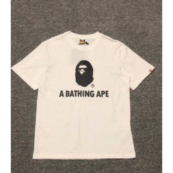 White BAPE T-Shirt with "A BATHING APE" Logo